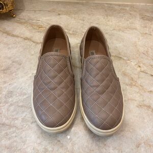 Steve Madden Quilted Slip-On Sneakers - Brown